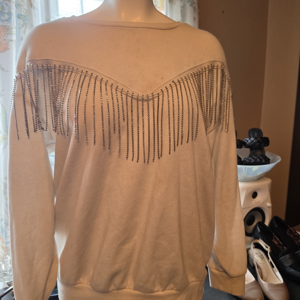 torrid Rhinestone Fringe Sweatshirt